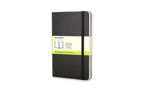 Moelskine Notizbuch, Pocket/A6, Blanko, Fester Einband, Schwarz