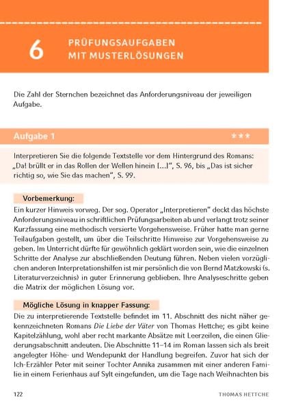 Produktbild: Die Liebe der Väter von Thomas Hettche - Textanalyse und Interpretation