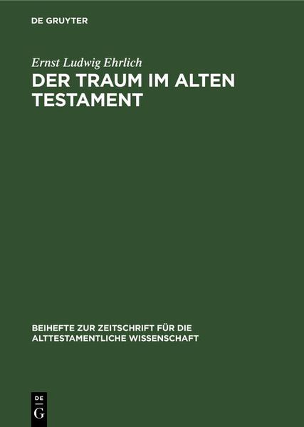 Produktbild: Der Traum im Alten Testament
