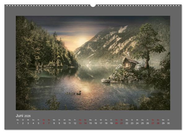 Produktbild: Vom Zauber der Einsamkeit (hochwertiger Premium Wandkalender 2026 DIN A2 quer), Kunstdruck in Hochglanz