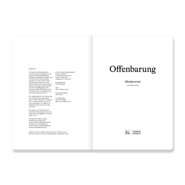 Produktbild: Offenbarung (Bibeljournal)