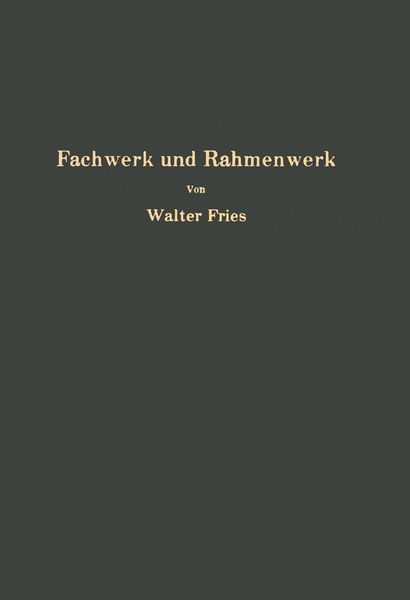 Produktbild: Fachwerk und Rahmenwerk