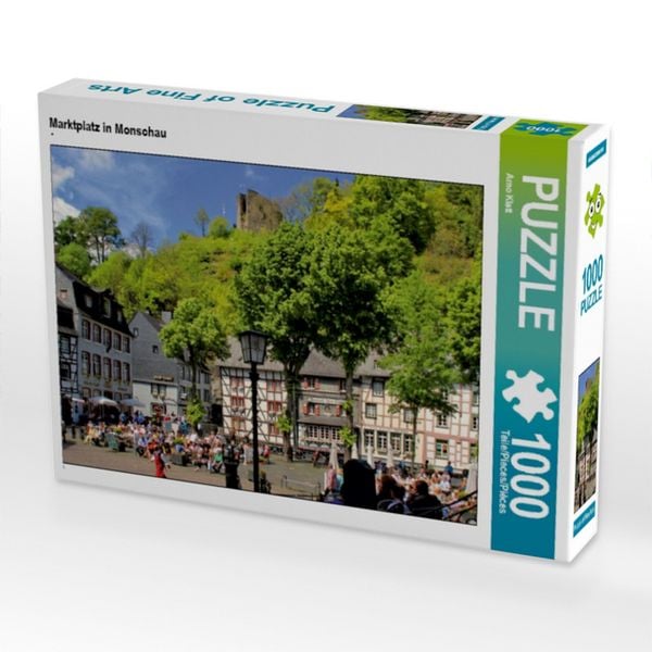 Produktbild: CALVENDO Puzzle Marktplatz in Monschau | 1000 Teile Lege-Gr&ouml;&szlig;e 64x48cm Foto-Puzzle f&uuml;r gl&uuml;ckliche Stunden