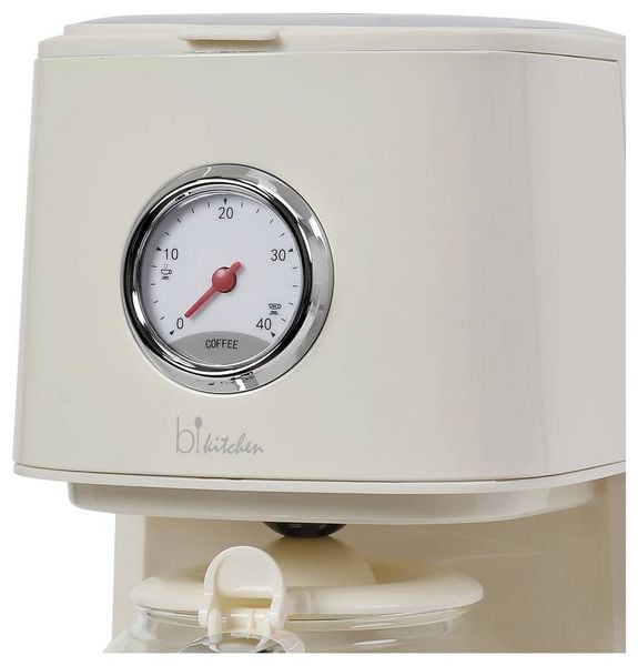 Produktbild: BiKitchen nostalgia 150 Kaffeemaschine Cremewei&szlig; (gl&auml;nzend) Fassungsverm&ouml;gen Tassen=12 Glaskanne, Warmhaltefunktion