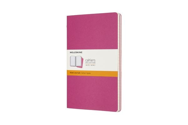 Produktbild: Moleskine Cahier Large/A5, 3er Set, Liniert, Kinetisches Pink
