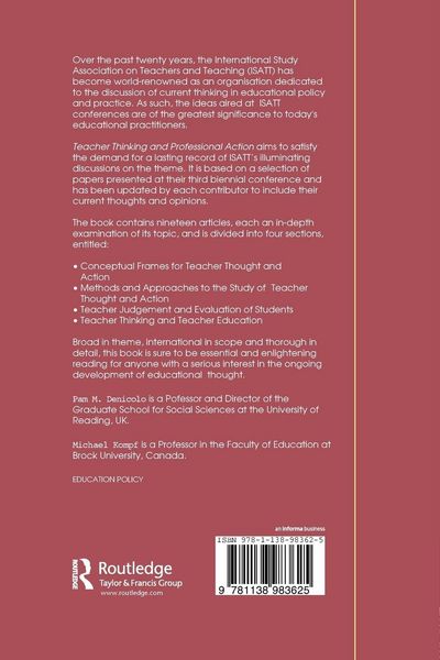 Produktbild: Teacher Thinking & Professional Action