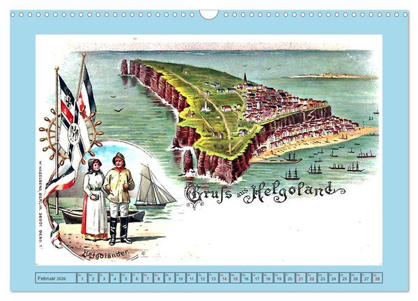 Produktbild: Gru&szlig; aus Helgoland (Wandkalender 2026 DIN A3 quer), CALVENDO Monatskalender