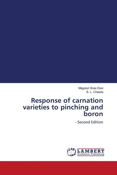 Produktbild: Response of carnation varieties to pinching and boron