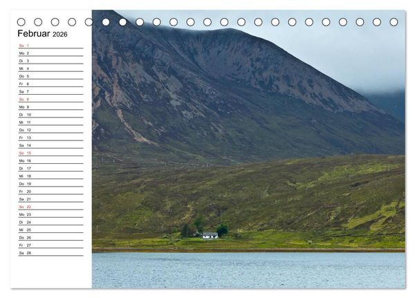 Produktbild: Schottland - grandiose Landschaften im Westen (Tischkalender 2026 DIN A5 quer), CALVENDO Monatskalender