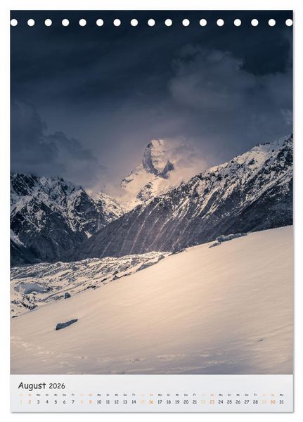 Produktbild: Bergriesen des Karakorum (Tischkalender 2026 DIN A5 hoch), CALVENDO Monatskalender