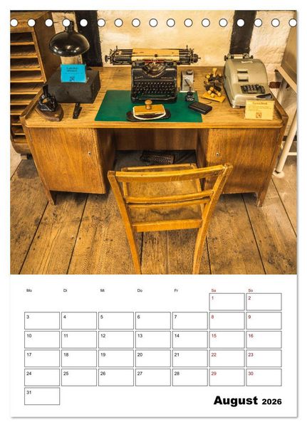 Produktbild: Klein- und Privatbahn Museum Gramzow (Tischkalender 2026 DIN A5 hoch), CALVENDO Monatskalender