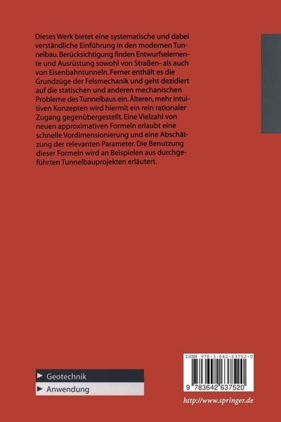 Produktbild: Geotechnik - Tunnelbau und Tunnelmechanik