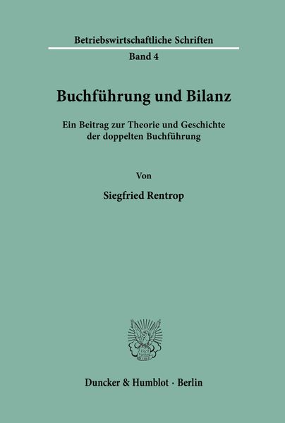 Buchführung und Bilanz.