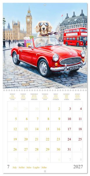 Produktbild: Dachshund Happiness (Wall Calendar 2027 12 &times; 12 Inch) CALVENDO 12 Month Wall Calendar