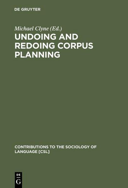 Produktbild: Undoing and Redoing Corpus Planning