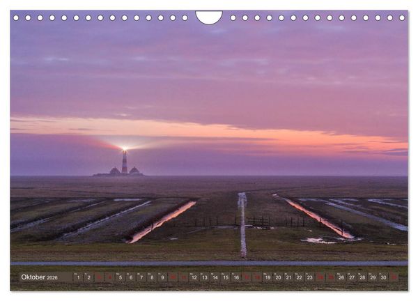 Produktbild: Einmaliges Westerhever (Wandkalender 2026 DIN A4 quer), CALVENDO Monatskalender