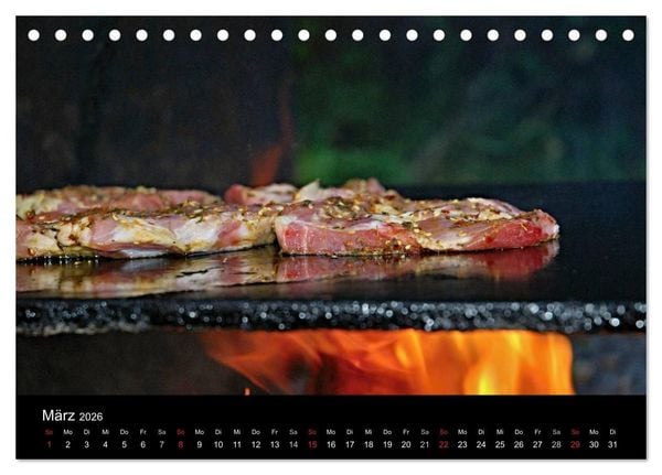 Produktbild: BBQ Lecker Grillen (Tischkalender 2026 DIN A5 quer), CALVENDO Monatskalender