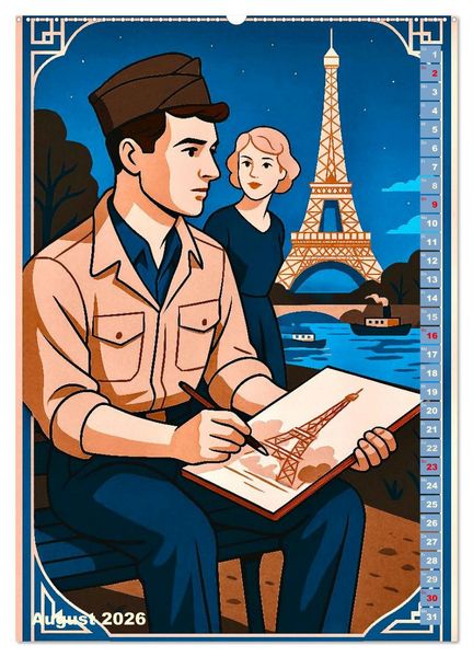Produktbild: George Gershwin (Wandkalender 2026 DIN A2 hoch), CALVENDO Monatskalender