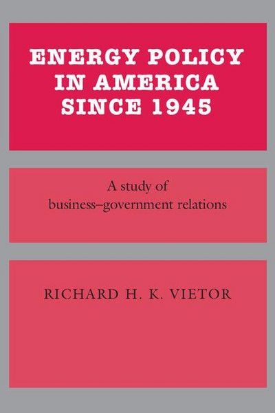 Produktbild: Energy Policy in America Since 1945