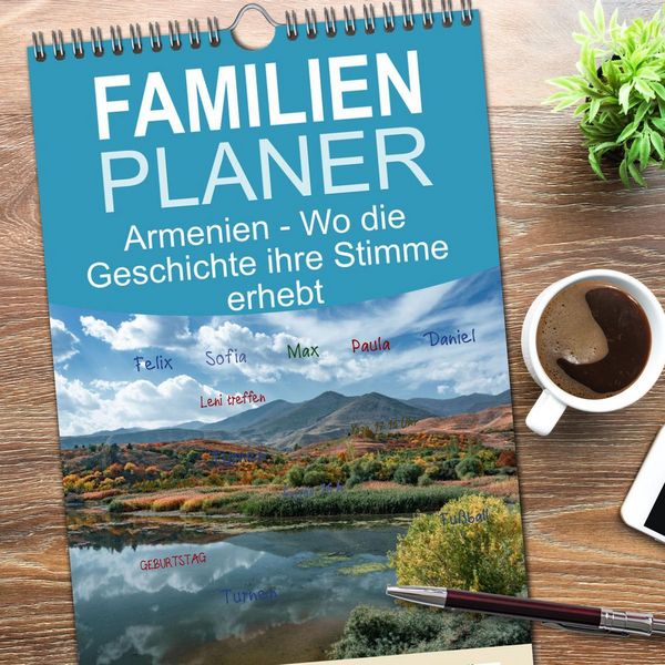 Produktbild: Familienplaner 2026 - Armenien - Wo die Geschichte ihre Stimme erhebt mit 5 Spalten (Wandkalender, 21 x 45 cm) CALVENDO