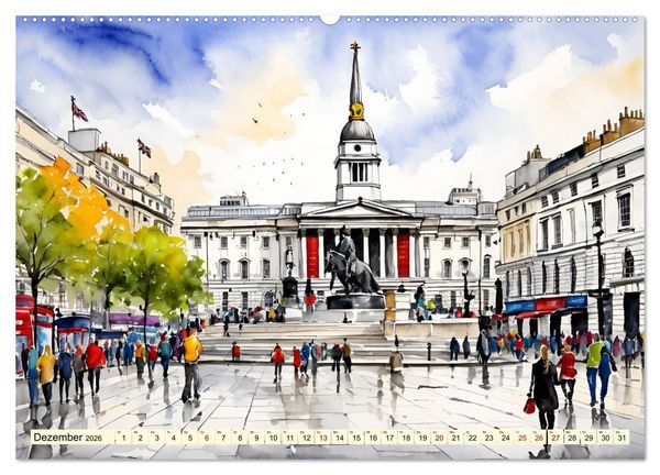 Produktbild: London - Metropole auf der Insel (hochwertiger Premium Wandkalender 2026 DIN A2 quer), Kunstdruck in Hochglanz