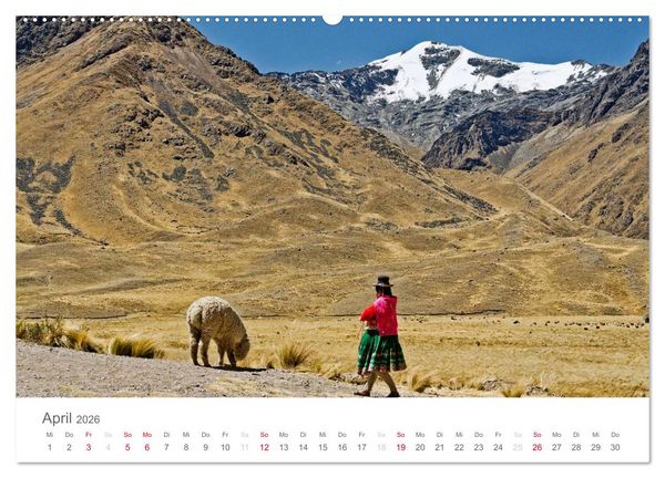 Produktbild: Peru - Perle der Anden (hochwertiger Premium Wandkalender 2026 DIN A2 quer), Kunstdruck in Hochglanz