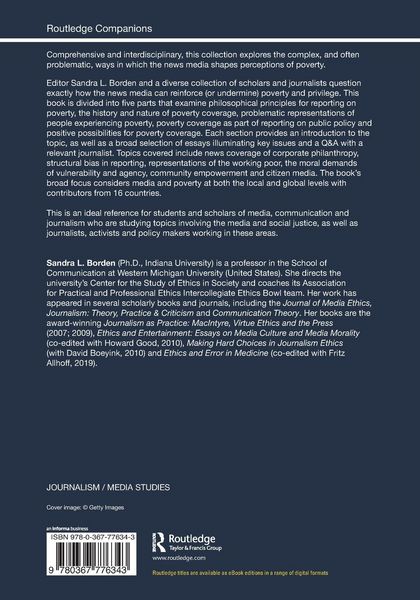 Produktbild: The Routledge Companion to Media and Poverty