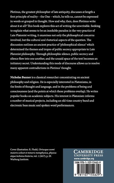 Produktbild: Philosophic Silence and the 'One' in Plotinus