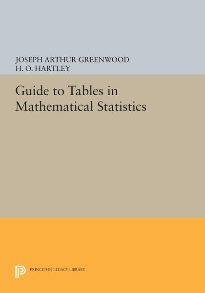 Produktbild: Guide to Tables in Mathematical Statistics