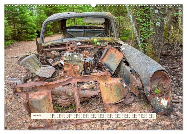 Produktbild: Autowracks - Verlorener Glanz 2026 (hochwertiger Premium Wandkalender 2026 DIN A2 quer), Kunstdruck in Hochglanz