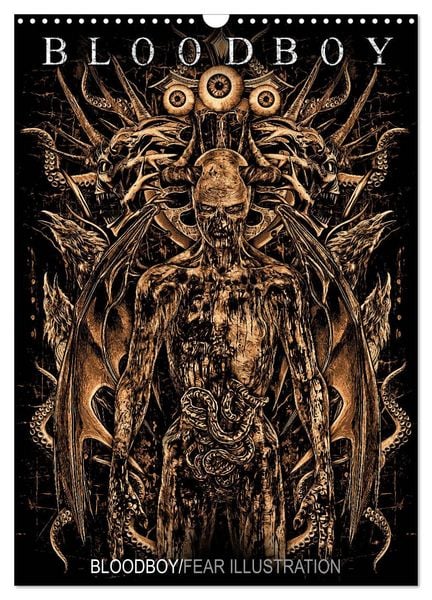 Produktbild: BLOODBOY/FEAR ILLUSTRATION (Wandkalender 2026 DIN A3 hoch), CALVENDO Monatskalender