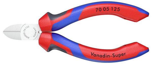 Produktbild: Knipex 70 05 125 Werkstatt Seitenschneider mit Facette 125mm