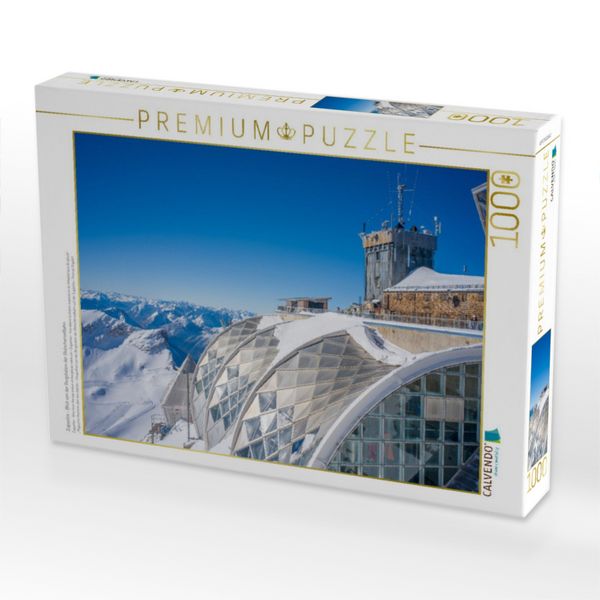 Produktbild: CALVENDO Puzzle Zugspitze - Blick von der Bergstation der Gletscherseilbahn | 1000 Teile Lege-Gr&ouml;&szlig;e 64x48cm Foto-Puzzle f&uuml;r gl&uuml;ckliche Stunden