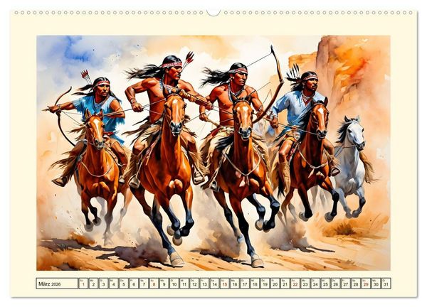 Produktbild: Nostalgie - der Wilde Westen (Wandkalender 2026 DIN A2 quer), CALVENDO Monatskalender