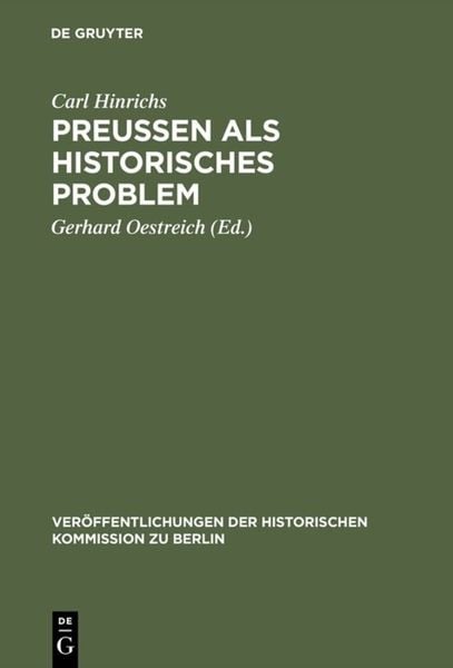 Produktbild: Preussen als historisches Problem