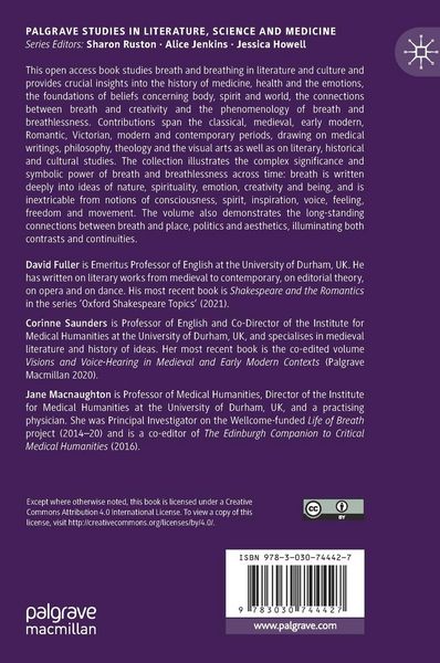 Produktbild: The Life of Breath in Literature, Culture and Medicine