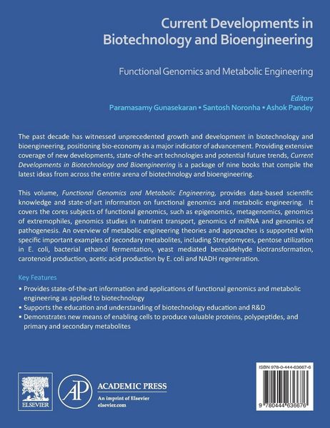 Produktbild: Current Developments in Biotechnology and Bioengineering