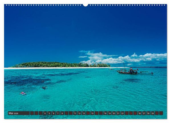 Produktbild: Karibu Sansibar (hochwertiger Premium Wandkalender 2026 DIN A2 quer), Kunstdruck in Hochglanz