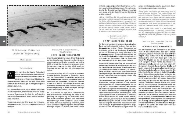 Produktbild: In einer Stadt vor unserer Zeit - 10 Spazierg&auml;nge durch die Geschichte von Regensburg