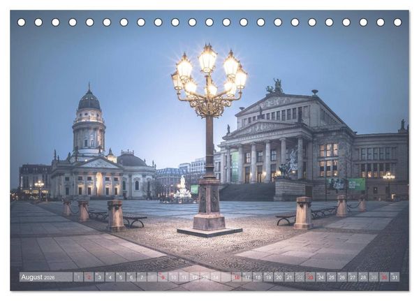Produktbild: Berlin Citylights (Tischkalender 2026 DIN A5 quer), CALVENDO Monatskalender