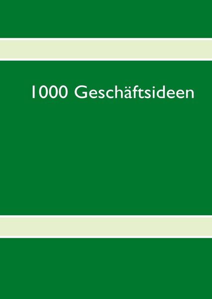 Produktbild: 1000 Gesch&auml;ftsideen
