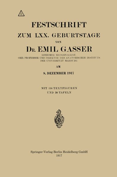 Produktbild: Festschrift Zum LXX. Geburtstage