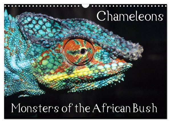 Produktbild: Chameleons Monsters of the African Bush (Wall Calendar 2026 DIN A3 landscape), CALVENDO 12 Month Wall Calendar
