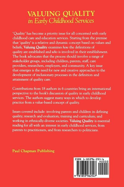 Produktbild: Valuing Quality in Early Childhood Services