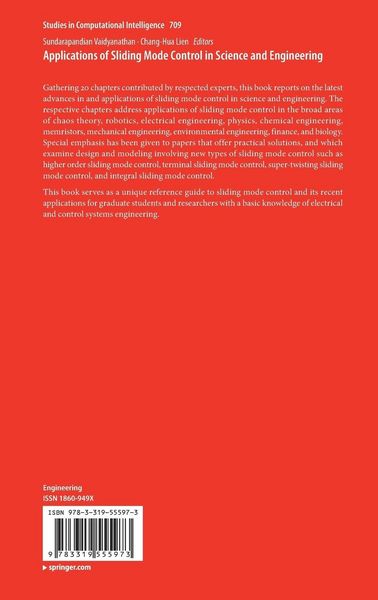 Produktbild: Applications of Sliding Mode Control in Science and Engineering