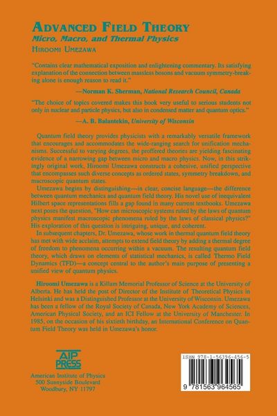 Produktbild: Advanced Field Theory