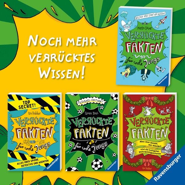 Produktbild: Verr&uuml;ckte Fakten - Verr&uuml;ckte Fakten f&uuml;r coole Jungs. Fu&szlig;ball-Edition