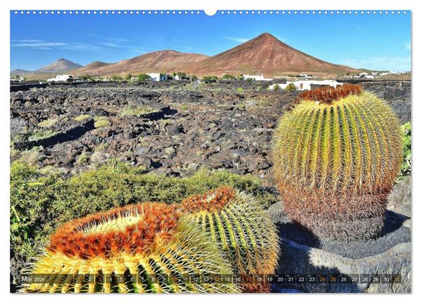 Produktbild: Lanzarote. Wunderwelt der Feuerberge (Wandkalender 2026 DIN A2 quer), CALVENDO Monatskalender