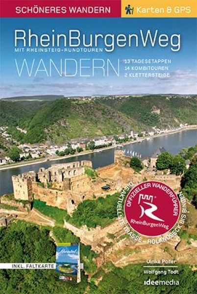 Produktbild: Rheinburgenweg mit Rheinsteig-Rundtouren Sch&ouml;neres Wandern Pocket mit herausnehmbarer &Uuml;bersichtsfaltkarte