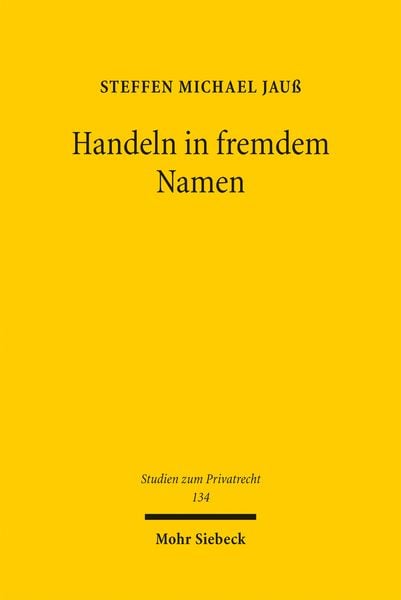 Produktbild: Handeln in fremdem Namen